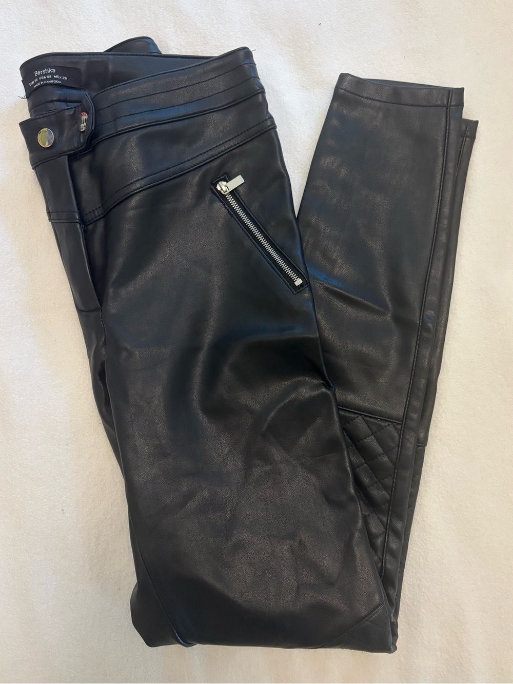 Bershka Leather Leggings